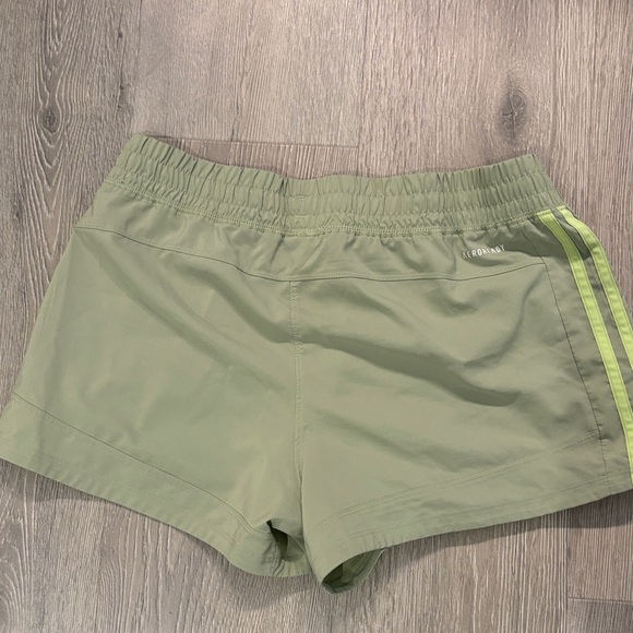 Adidas Women's Green Athletic Shorts - Picture 3 of 4
